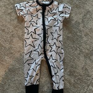 Starry Black and White Kids One Piece